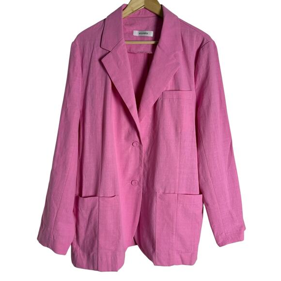 Storets Brianna Pink Oversized Blazer Jacket Size Medium - Picture 15 of 16
